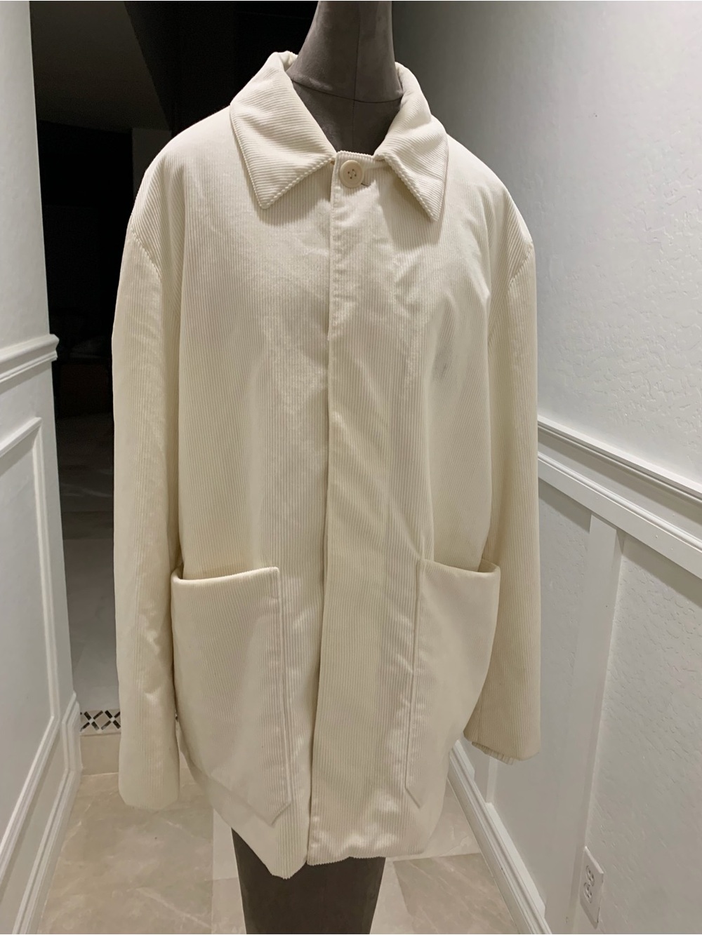 ZEGNA Cashco Elements Corduroy Chore Jacket Size 52 R